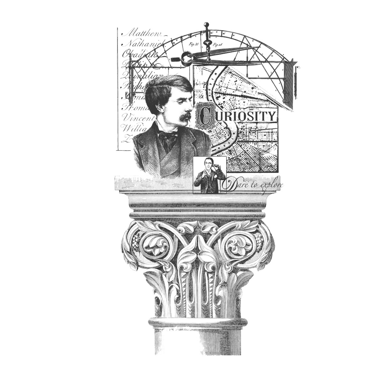 #1685 - Curiosity Pillar - Collage/Inspiration